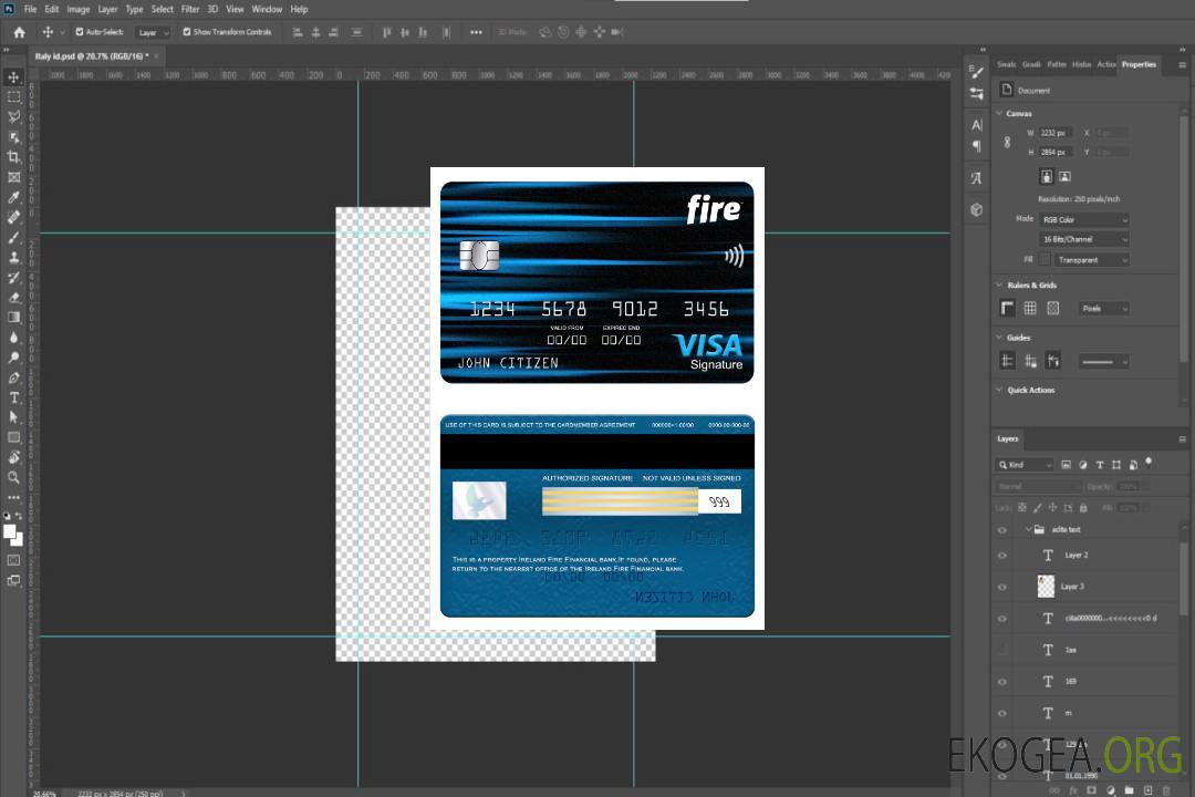 Carte de signature de visa de la banque Ireland Fire Financial template Carte de signature de visa de la banque Ireland Fire Financial template